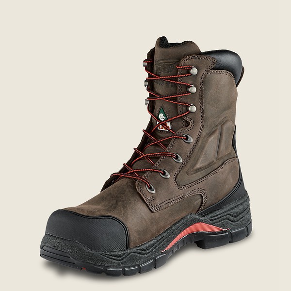 Red Wing Mens King Toe® Adc - 8-inch Insulated Waterproof Csa Toe - Safety Boots Dark Grey - 2837TQD